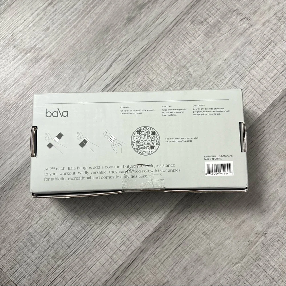 NEW BALA 2 Pound Bangles in Bone White Wrist Weights Pilates Yoga Viral - Picture 8 of 13